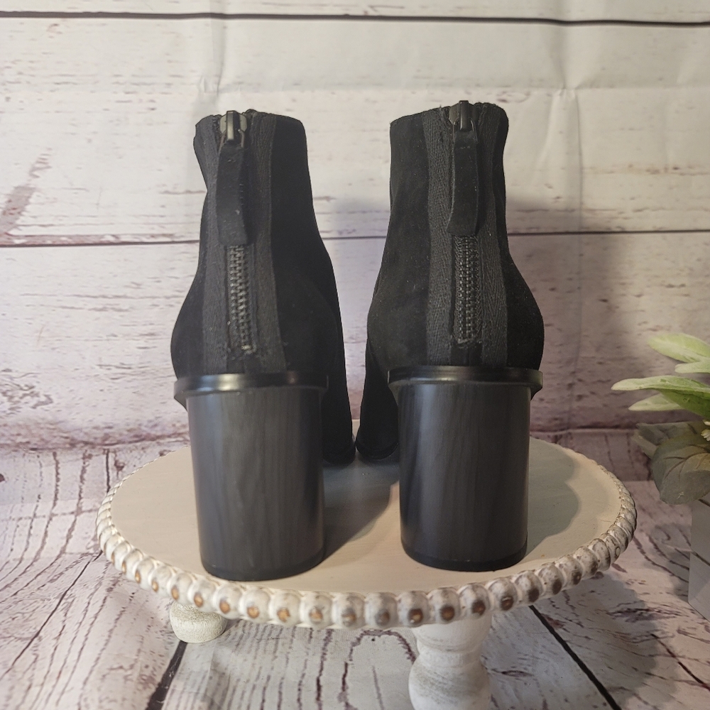 New Splendid Misty Womens Black Suede Ankle Booties Size 10M - Picture 8 of 13